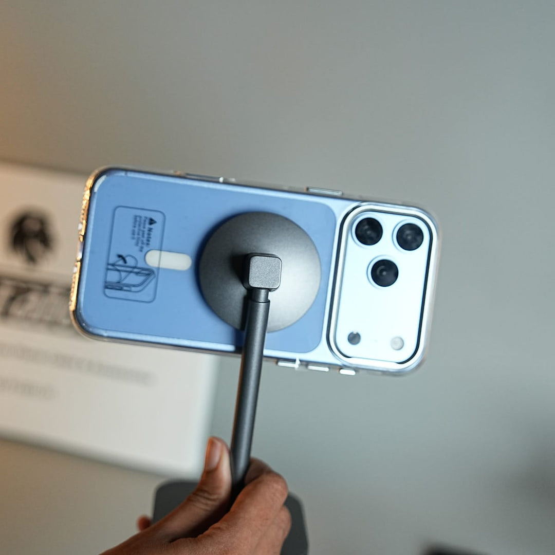 FRATO iPhone 18 Series Tinted Transparent Anti Yellow Magnetic Hard Cristal Case for iPhone 18 Series | Metal Camera Frame