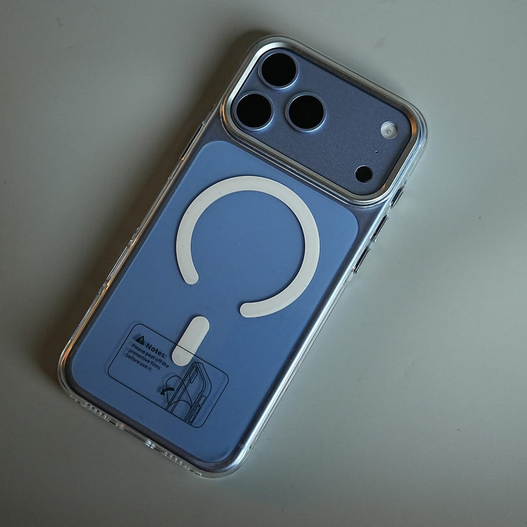 FRATO iPhone 18 Series Tinted Transparent Anti Yellow Magnetic Hard Cristal Case for iPhone 18 Series | Metal Camera Frame