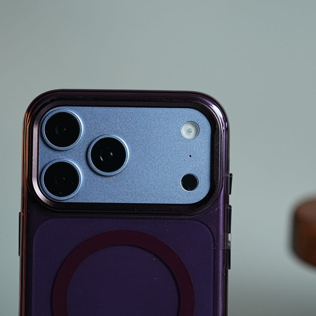 FRATO iPhone 18 Series Tinted Transparent Anti Yellow Magnetic Hard Cristal Case for iPhone 18 Series | Metal Camera Frame