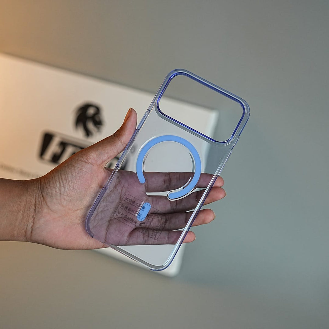 FRATO iPhone 18 Series Tinted Transparent Anti Yellow Magnetic Hard Cristal Case for iPhone 18 Series | Raised Camera Surround