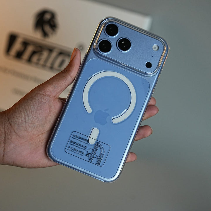 FRATO iPhone 18 Series Tinted Transparent Anti Yellow Magnetic Hard Cristal Case for iPhone 18 Series | Raised Camera Surround