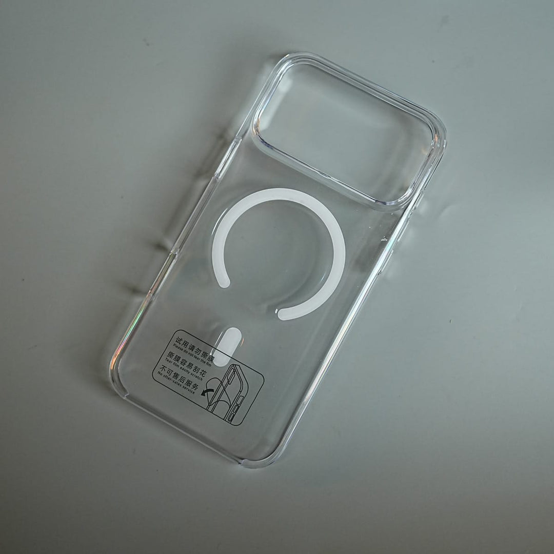 FRATO iPhone 18 Series Tinted Transparent Anti Yellow Magnetic Hard Cristal Case for iPhone 18 Series | Raised Camera Surround