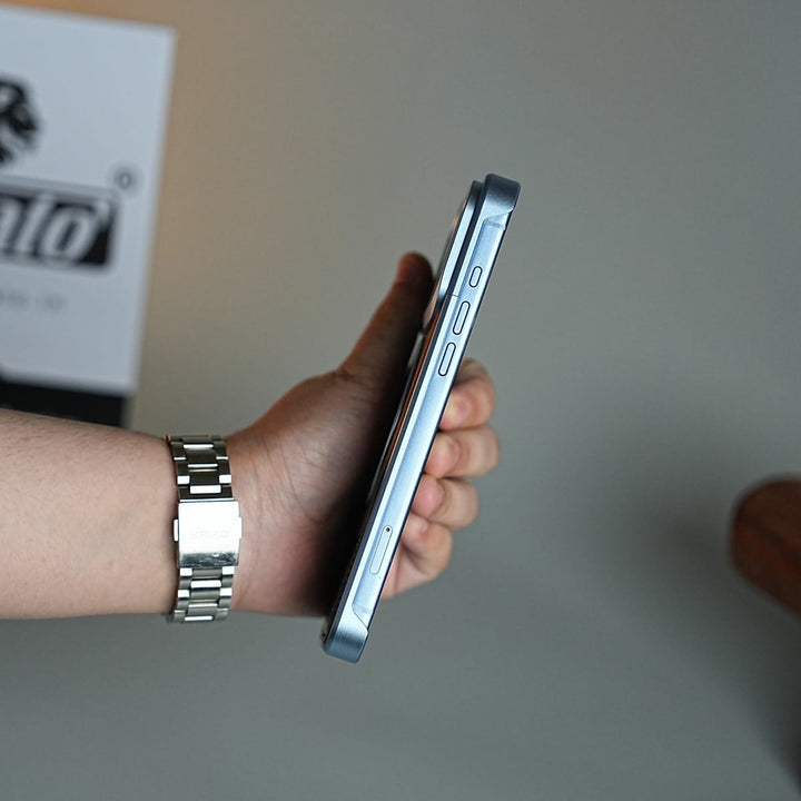 FRATO iPhone 18 Series Wood Leather AeroFLex Aluminium Case for iPhone 18 Pro Max With Rotating Stand
