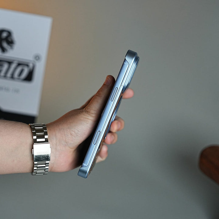 FRATO iPhone 18 Series Wood Leather AeroFLex Aluminium Case for iPhone 18 Pro Max With Rotating Stand