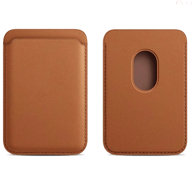FRATO iPhone Accessories Brown Luxury Leather Magnetic MagSafe Wallet For iPhone MagSafe Phones