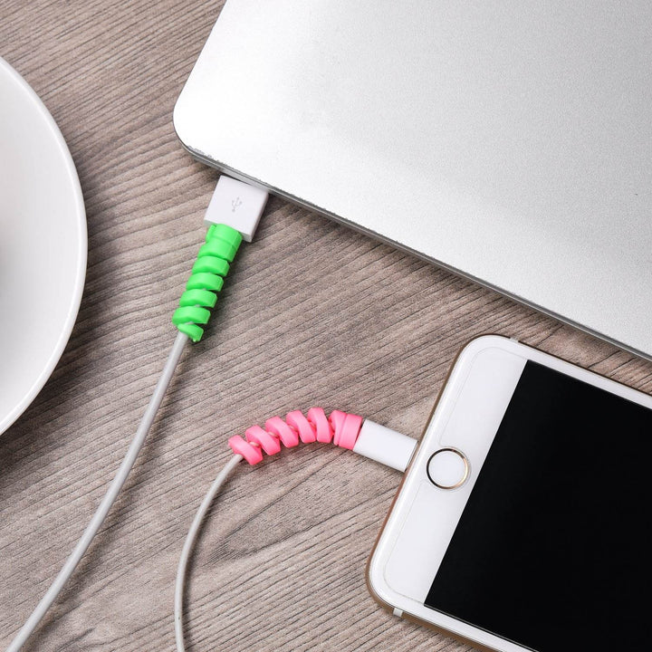 FRATO iPhone Accessories Cable Protector &amp; Microfiber Cleaning Cloth Combo | 6-Piece Accessory Kit