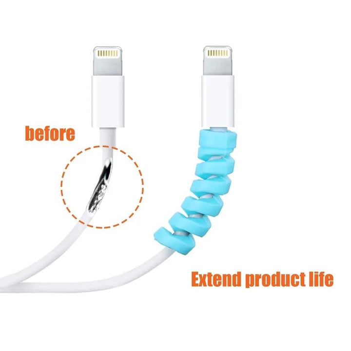 FRATO iPhone Accessories Cable Protector &amp; Microfiber Cleaning Cloth Combo | 6-Piece Accessory Kit