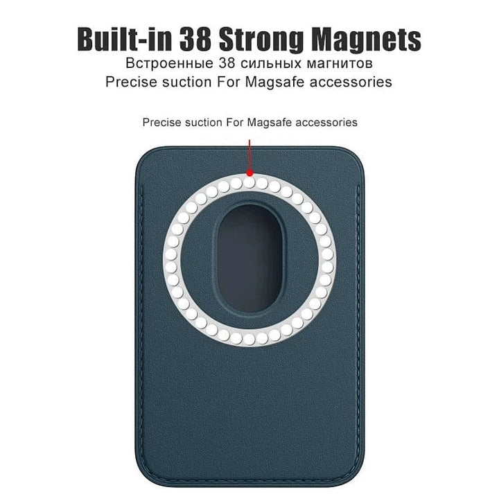 FRATO iPhone Accessories Luxury Leather Magnetic MagSafe Wallet For iPhone MagSafe Phones