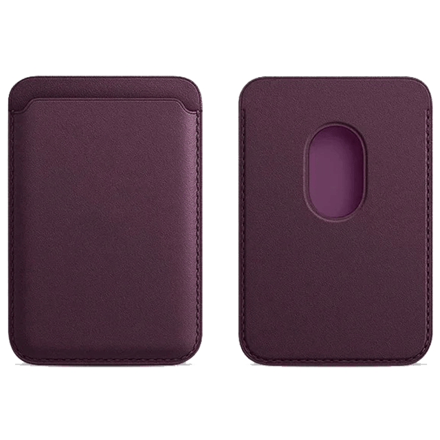 FRATO iPhone Accessories Purple Luxury Leather Magnetic MagSafe Wallet For iPhone MagSafe Phones