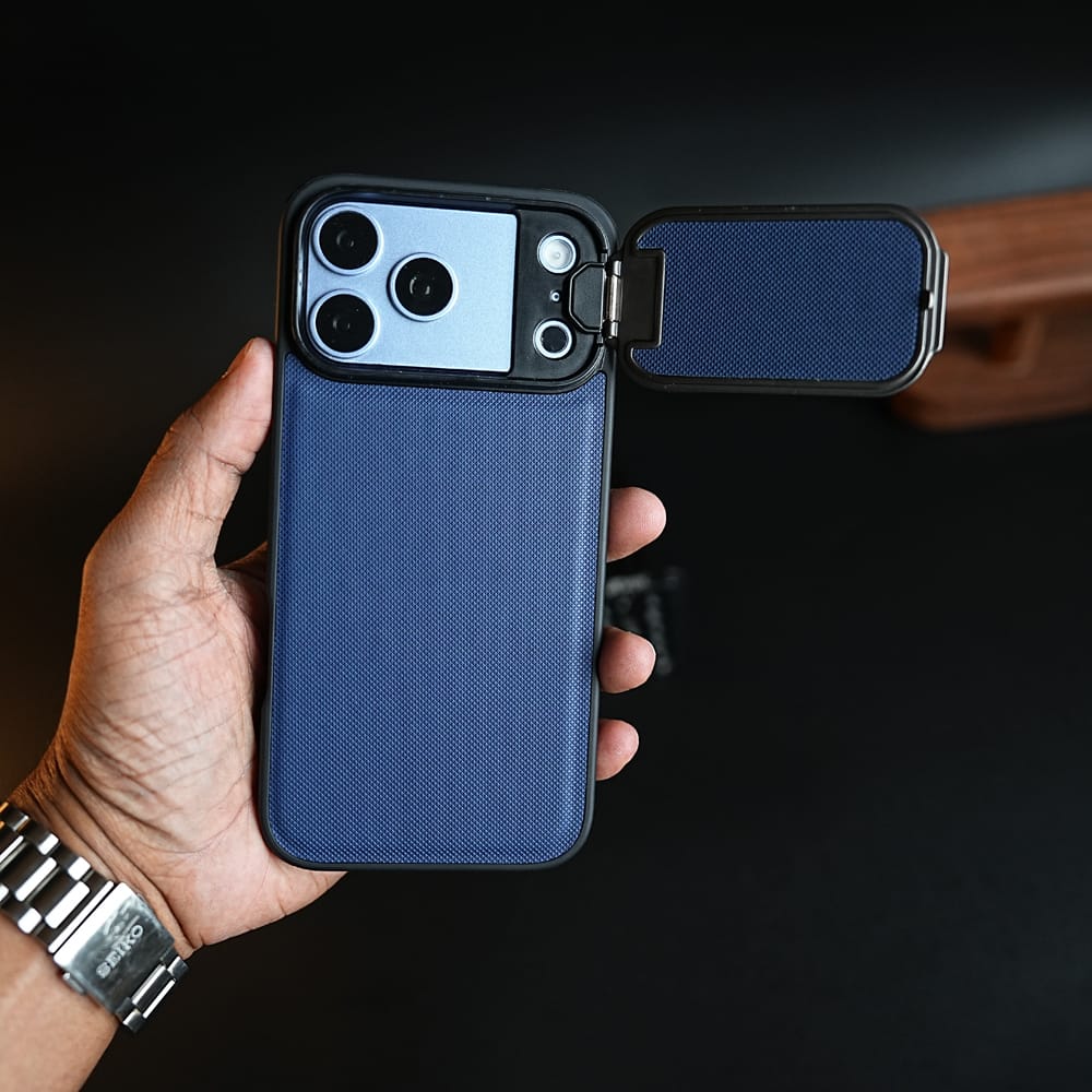 FRATO iPhone Camera Cap 17 Pro Max / Dark blue iPhone 17 Series Metal Camera Cap Stand Case Cover