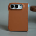 LuxeGrain Textured Leather Case for iPhone Duo with Front Glass Protection