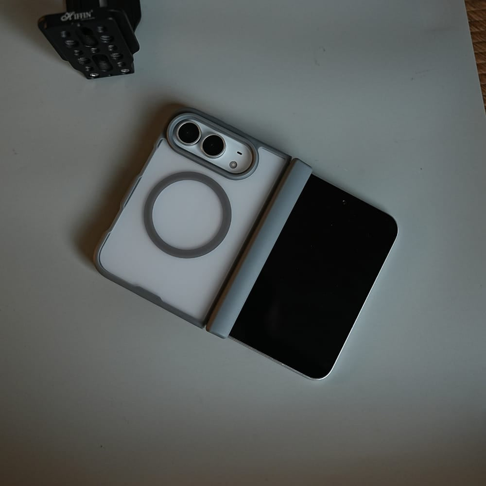 FRATO iPhone Fold FrostMag Shield Back Case for iPhone Duo | MagSafe Compatible with Hinge Protection