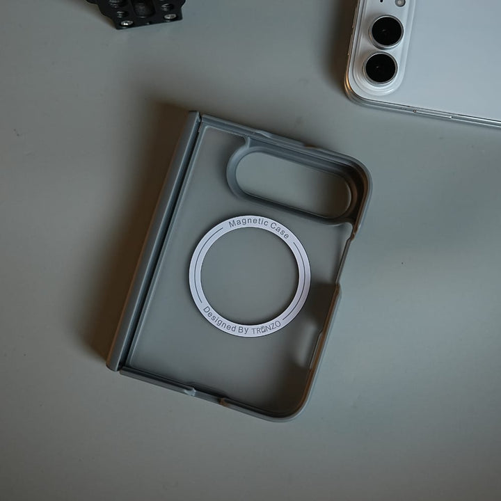 FRATO iPhone Fold FrostMag Shield Back Case for iPhone Duo | MagSafe Compatible with Hinge Protection