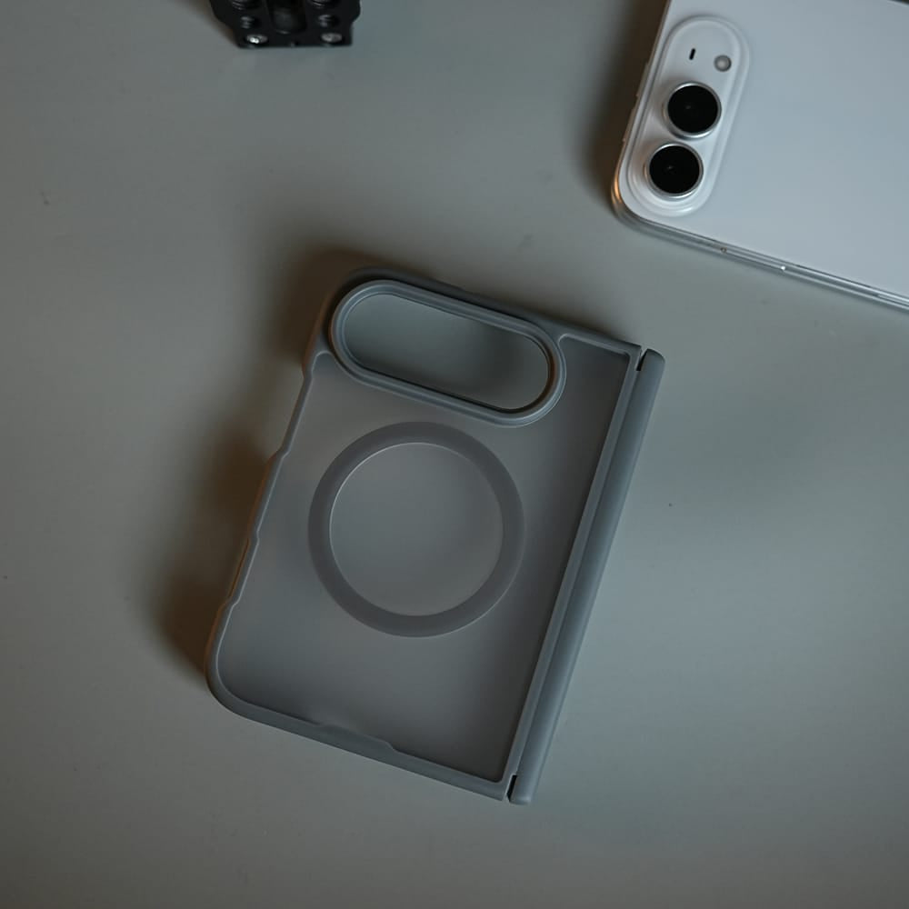 FRATO iPhone Fold FrostMag Shield Back Case for iPhone Duo | MagSafe Compatible with Hinge Protection