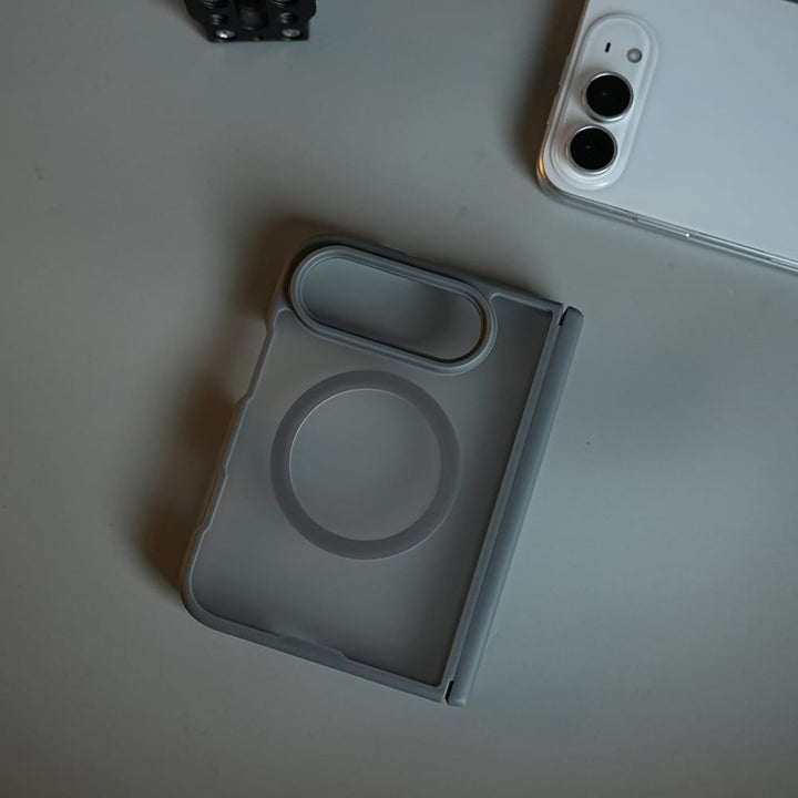 FRATO iPhone Fold FrostMag Shield Back Case for iPhone Duo | MagSafe Compatible with Hinge Protection