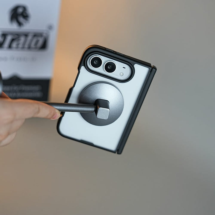 FRATO iPhone Fold FrostMag Shield Back Case for iPhone Duo | MagSafe Compatible with Hinge Protection