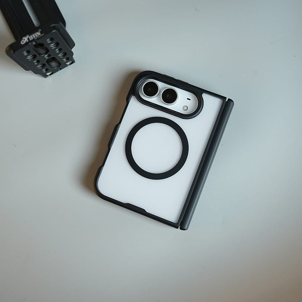 FRATO iPhone Fold FrostMag Shield Back Case for iPhone Duo | MagSafe Compatible with Hinge Protection