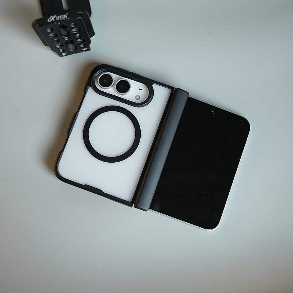 FRATO iPhone Fold FrostMag Shield Back Case for iPhone Duo | MagSafe Compatible with Hinge Protection