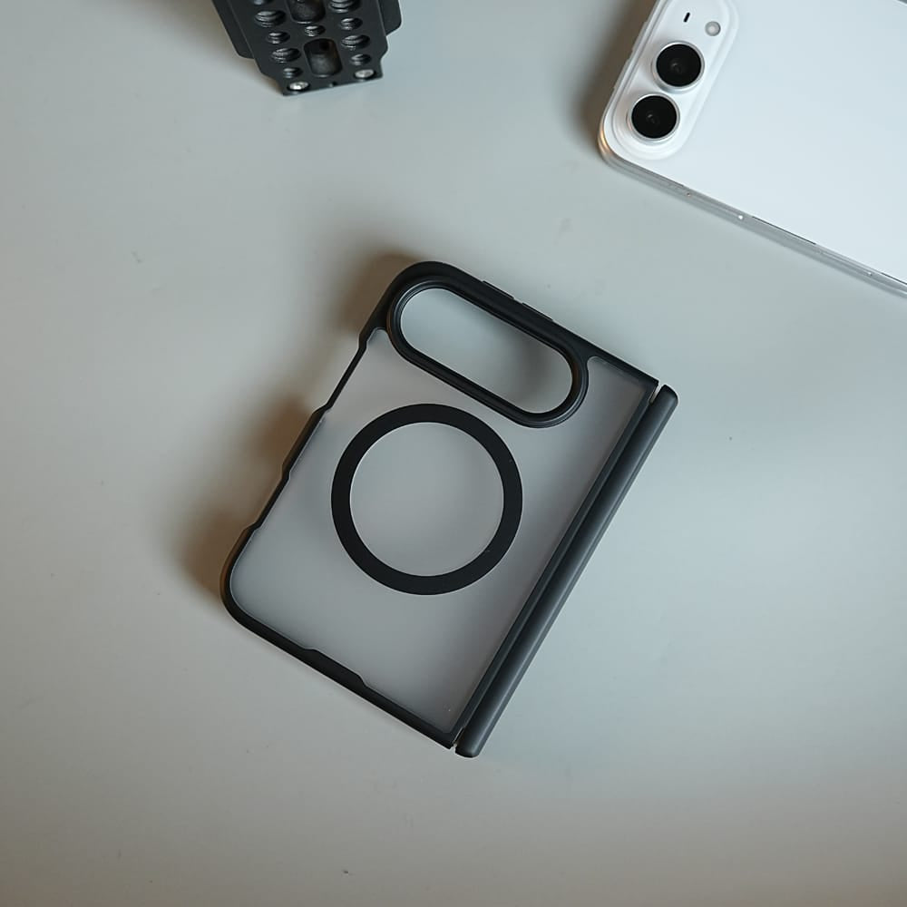 FRATO iPhone Fold FrostMag Shield Back Case for iPhone Duo | MagSafe Compatible with Hinge Protection