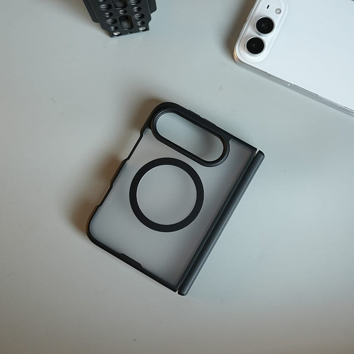 FRATO iPhone Fold FrostMag Shield Back Case for iPhone Duo | MagSafe Compatible with Hinge Protection