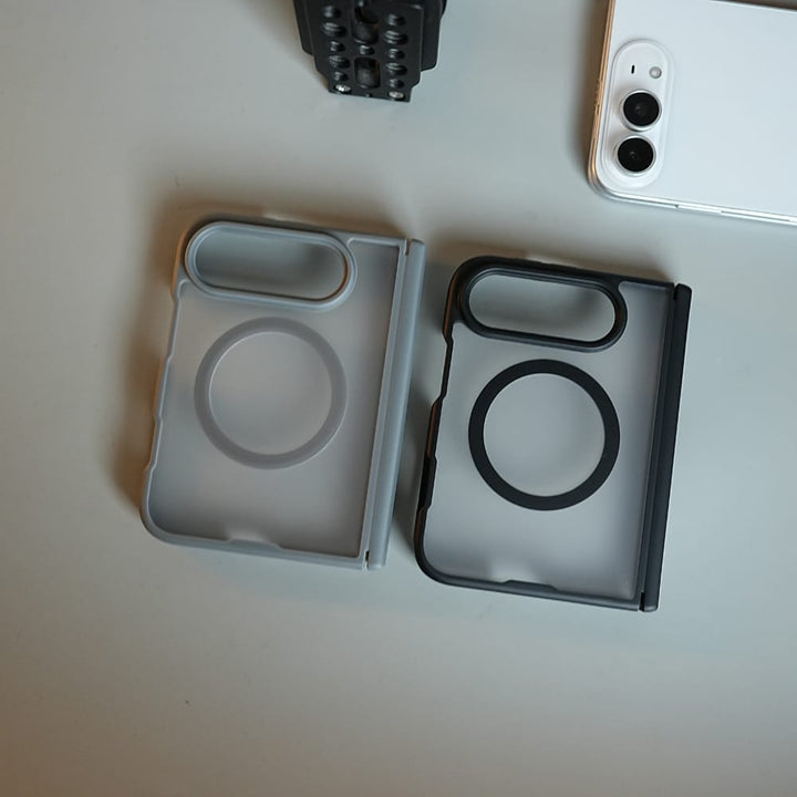 FRATO iPhone Fold FrostMag Shield Back Case for iPhone Duo | MagSafe Compatible with Hinge Protection