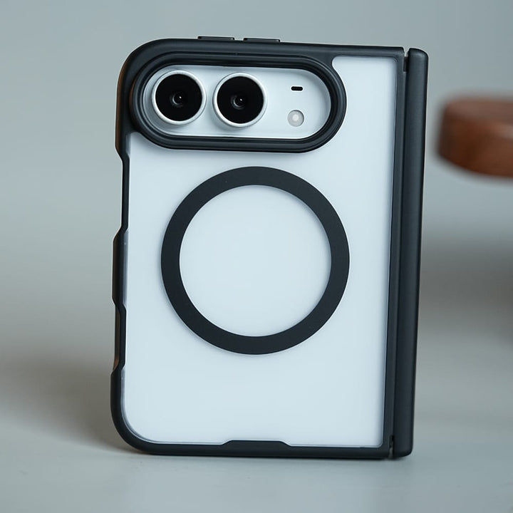 FRATO iPhone Fold FrostMag Shield Back Case for iPhone Duo | MagSafe Compatible with Hinge Protection