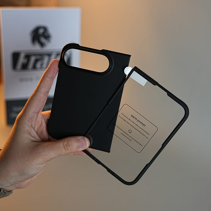 FRATO iPhone Fold ShadowShell Matte Case for iPhone Duo with Front Glass Protection