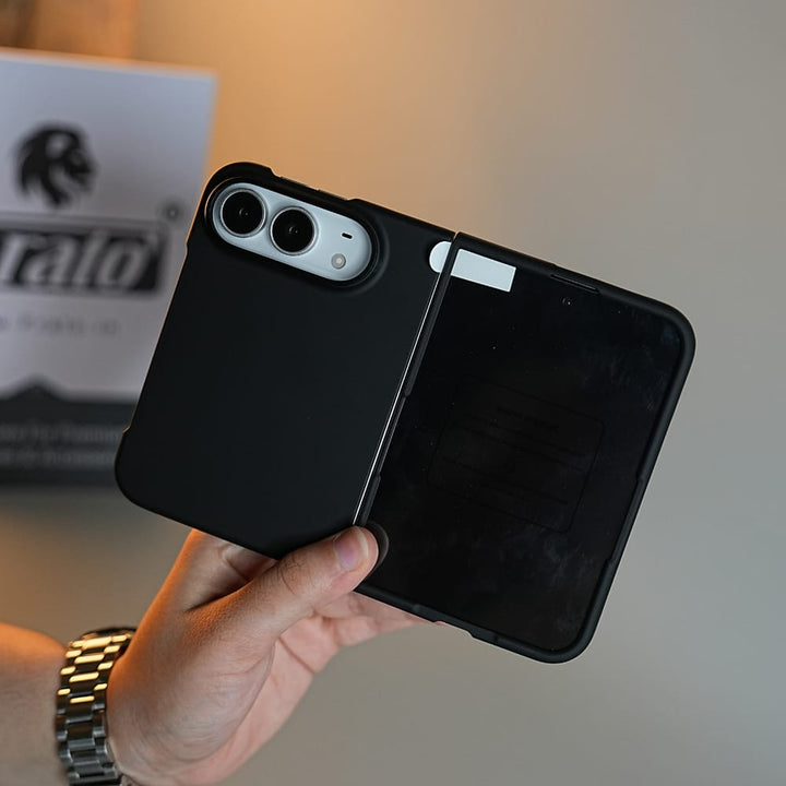FRATO iPhone Fold ShadowShell Matte Case for iPhone Duo with Front Glass Protection