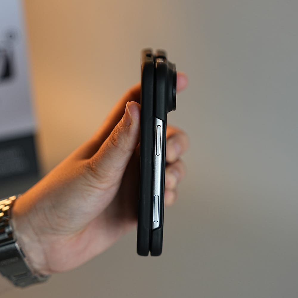 FRATO iPhone Fold ShadowShell Matte Case for iPhone Duo with Front Glass Protection