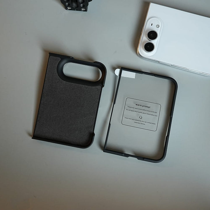 FRATO iPhone Fold ShadowShell Matte Case for iPhone Duo with Front Glass Protection