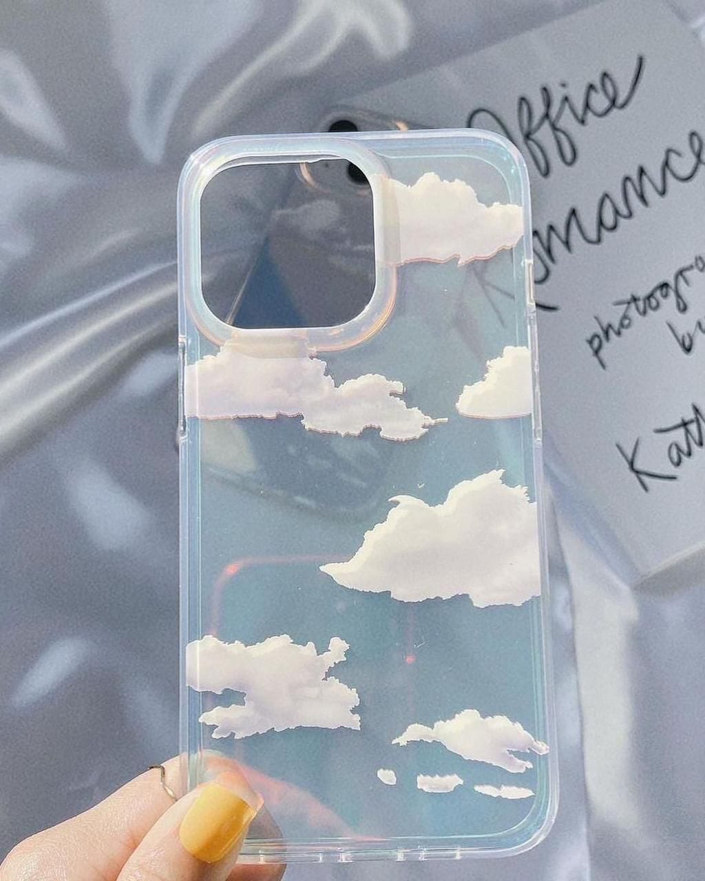 FRATO iPhone Trending iPhone 15 Series Holographic Cloud Pattern Case Cover