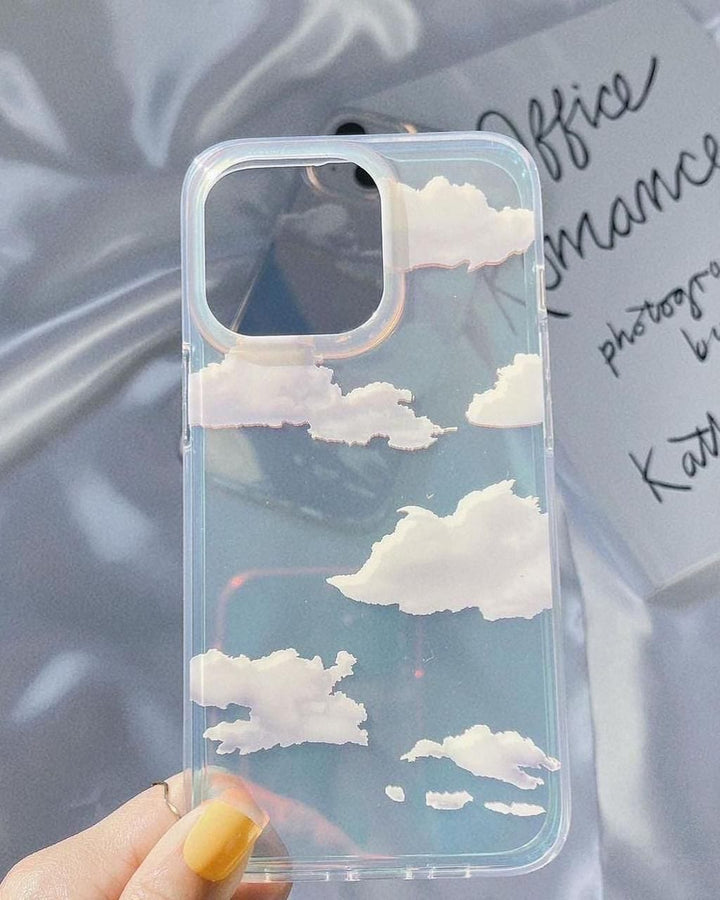 FRATO iPhone Trending iPhone 15 Series Holographic Cloud Pattern Case Cover