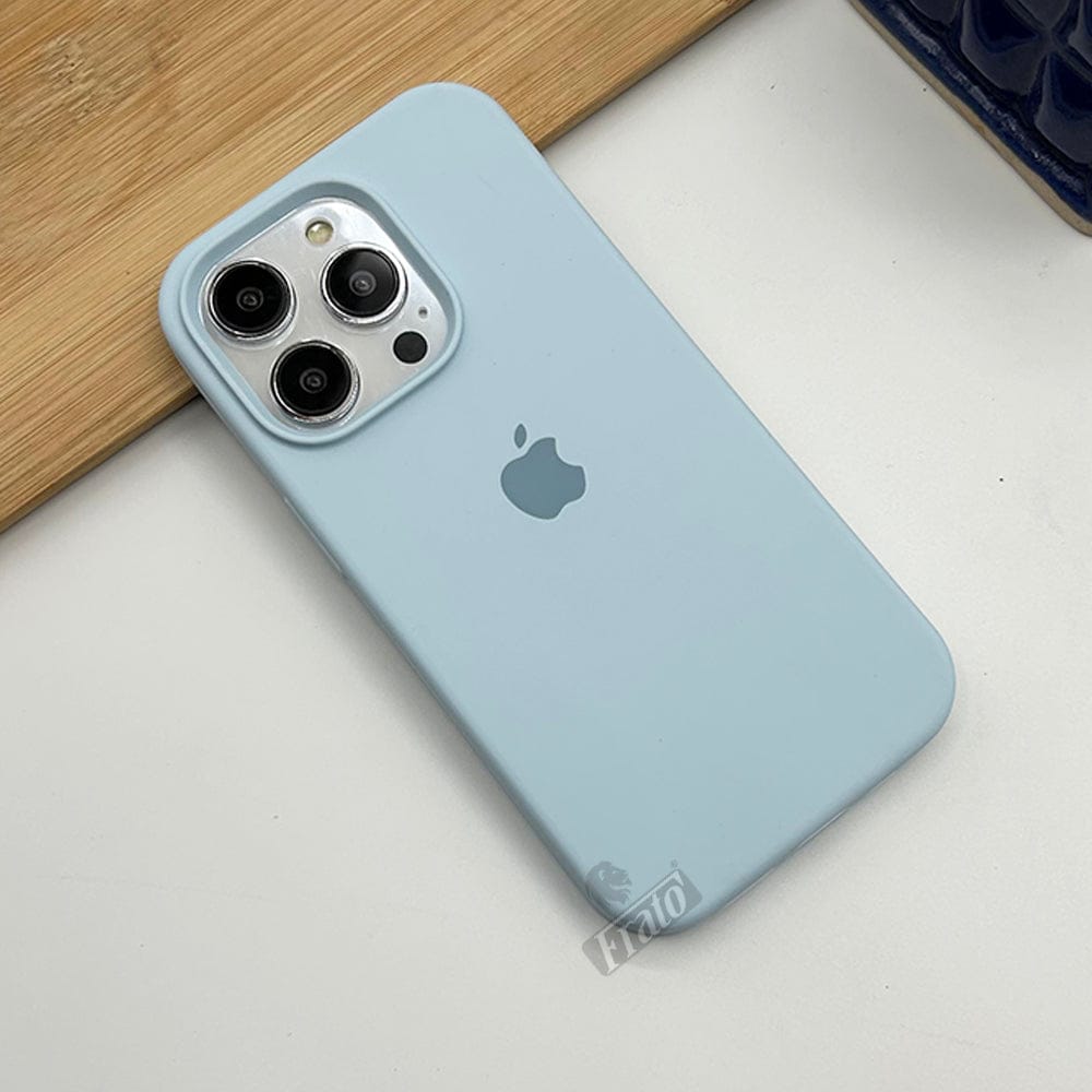 FRATO iPhone Trending iPhone 15 Series Liquid Silicone Case Cover Baby Blue