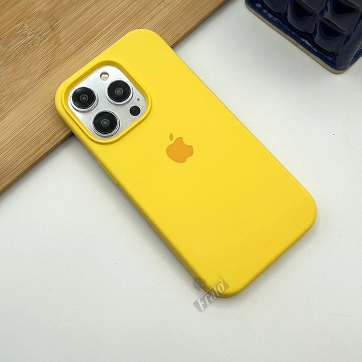 FRATO iPhone Trending iPhone 15 Series Liquid Silicone Case Cover Yellow