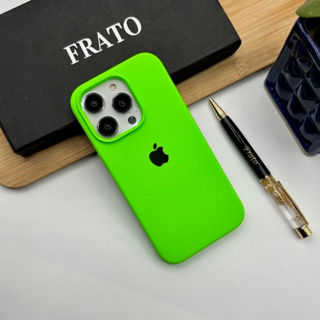 FRATO iPhone Trending iPhone Liquid Silicone Case Cover ( Neon Green )