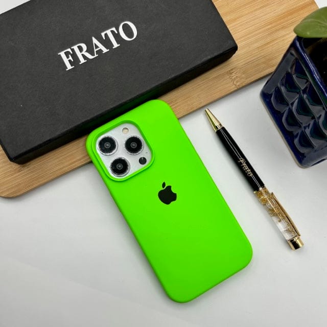 FRATO iPhone Trending iPhone Liquid Silicone Case Cover ( Neon Green )