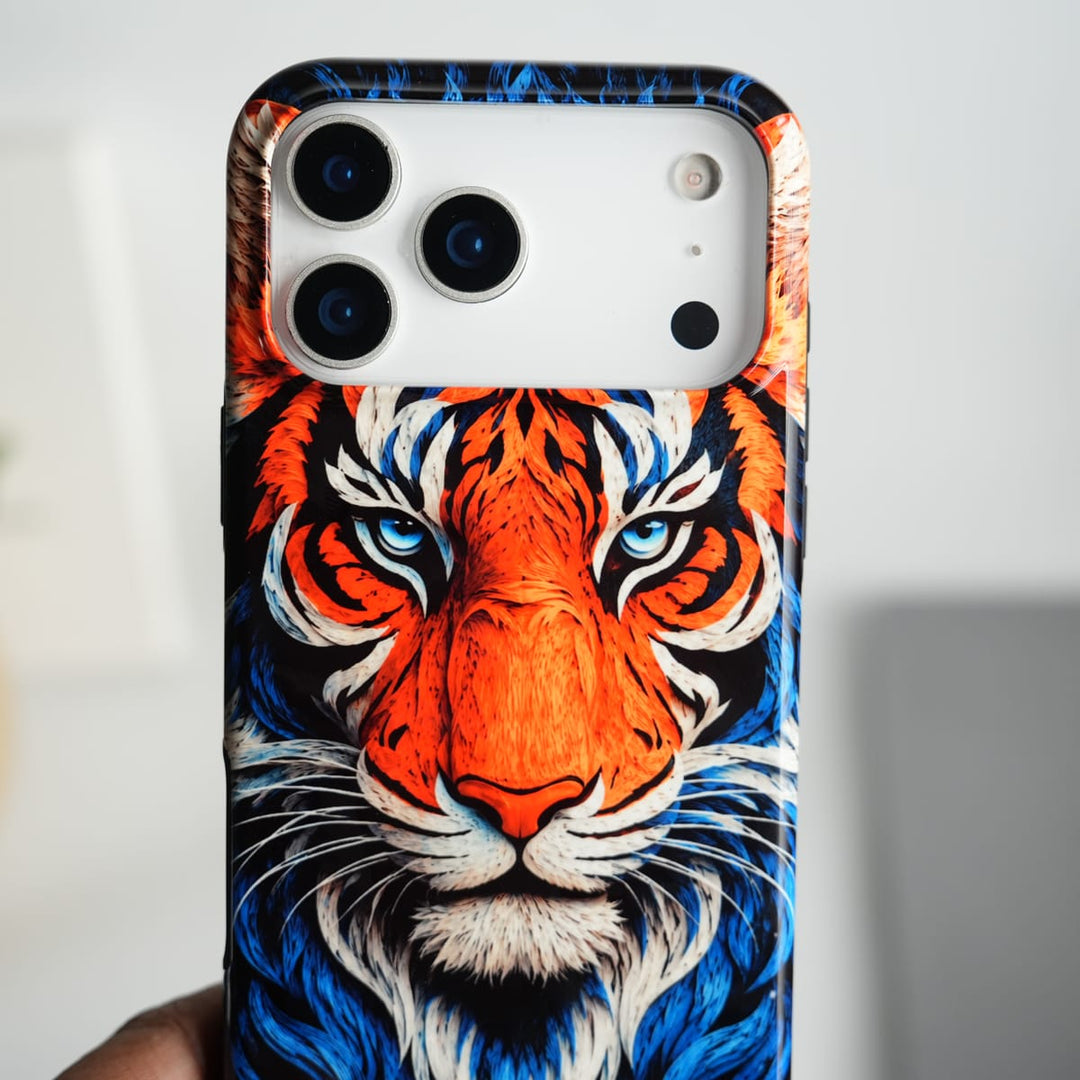 FRATO Leke Dual Layer iPhone Tiger Face HD Glossy Double layer Tough Cover