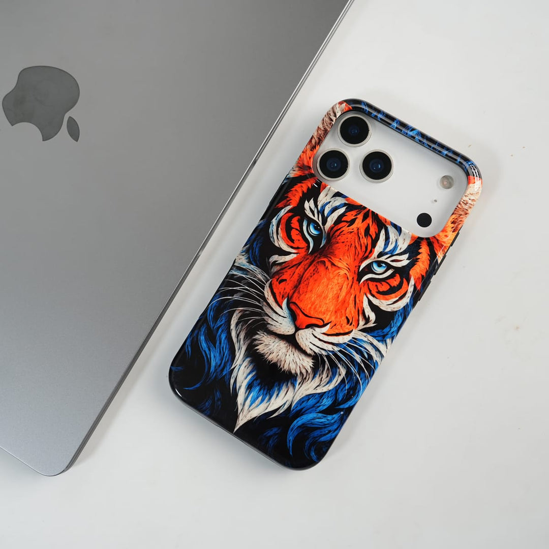FRATO Leke Dual Layer iPhone Tiger Face HD Glossy Double layer Tough Cover