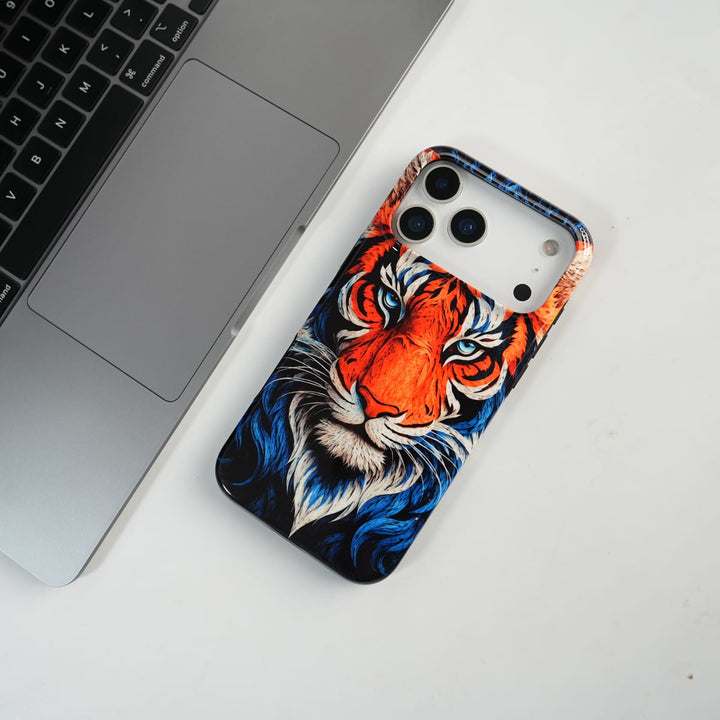 FRATO Leke Dual Layer iPhone Tiger Face HD Glossy Double layer Tough Cover