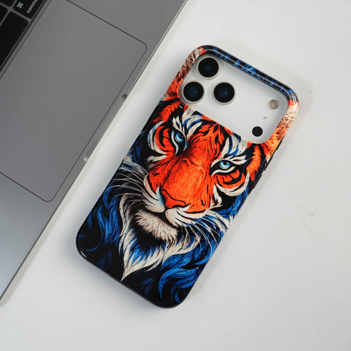 FRATO Leke Dual Layer iPhone Tiger Face HD Glossy Double layer Tough Cover