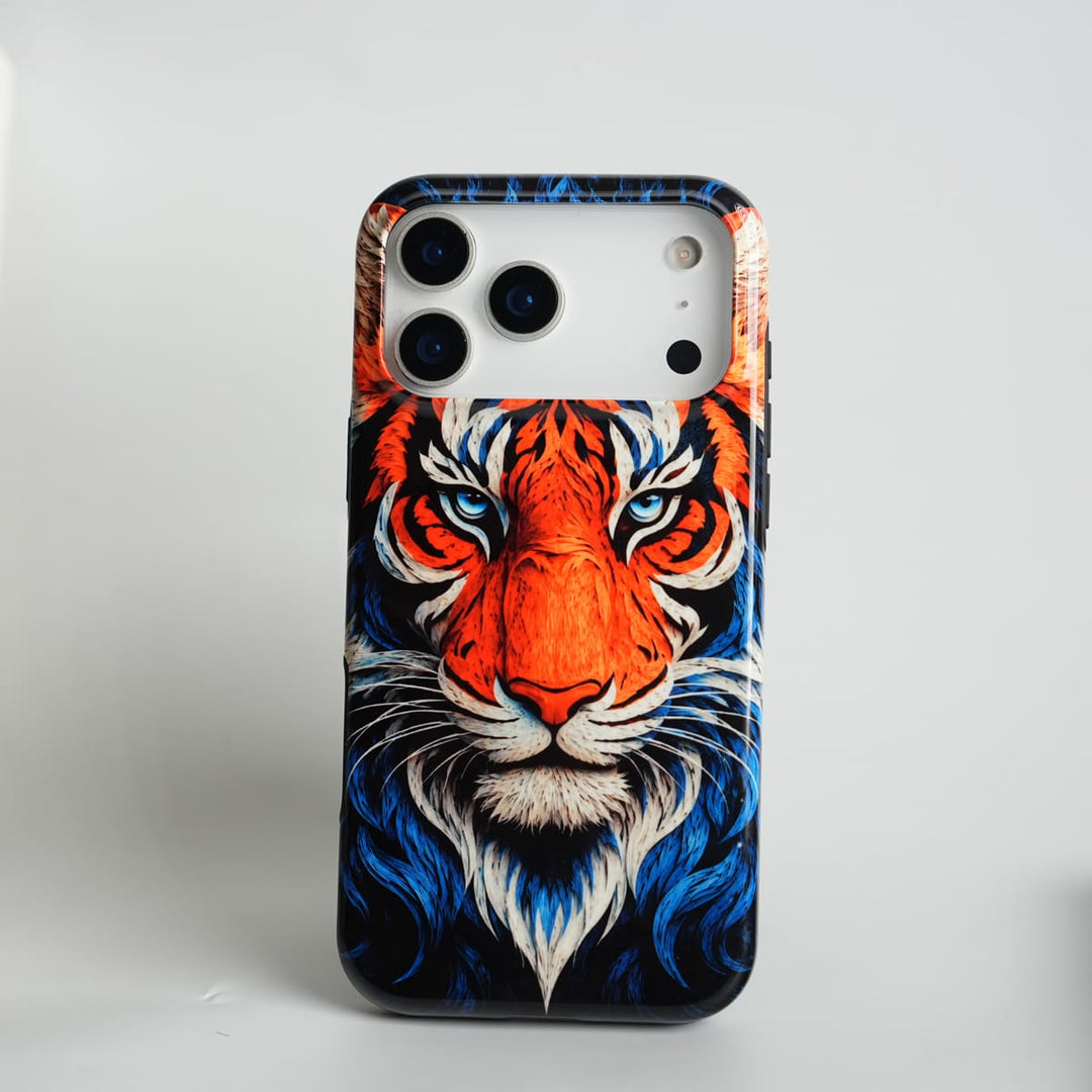 FRATO Leke Dual Layer iPhone Tiger Face HD Glossy Double layer Tough Cover