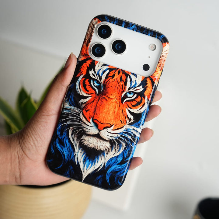 FRATO Leke Dual Layer iPhone Tiger Face HD Glossy Double layer Tough Cover
