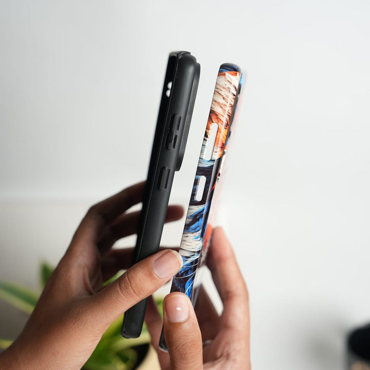 FRATO Leke Dual Layer Samsung Galaxy Ultra Series Tiger Face HD Glossy Double layer Tough Cover