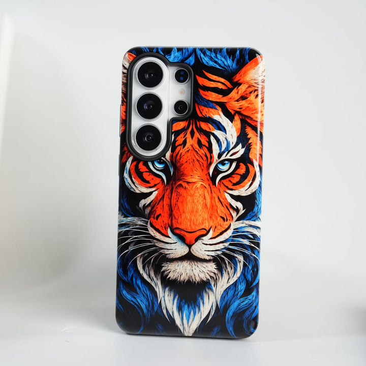 FRATO Leke Dual Layer Samsung Galaxy Ultra Series Tiger Face HD Glossy Double layer Tough Cover