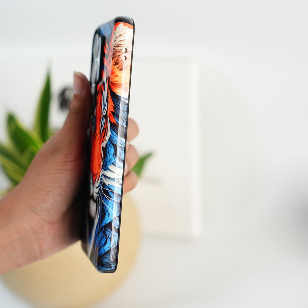 FRATO Leke Dual Layer Samsung Galaxy Ultra Series Tiger Face HD Glossy Double layer Tough Cover