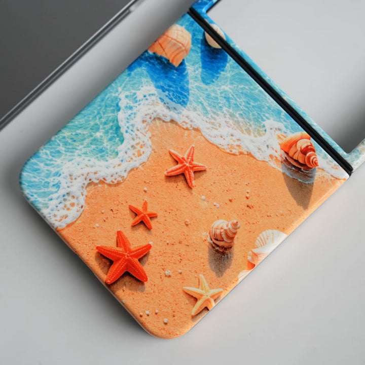 FRATO Leke Dual Layer Samsung Galaxy Z Flip Series Ocean Breeze HD Glossy Double layer Tough Cover