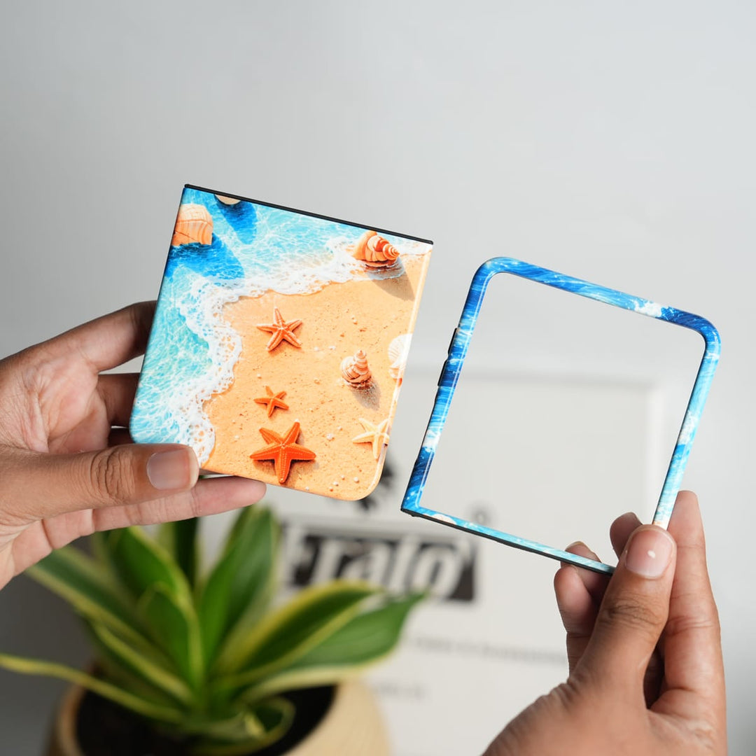 FRATO Leke Dual Layer Samsung Galaxy Z Flip Series Ocean Breeze HD Glossy Double layer Tough Cover