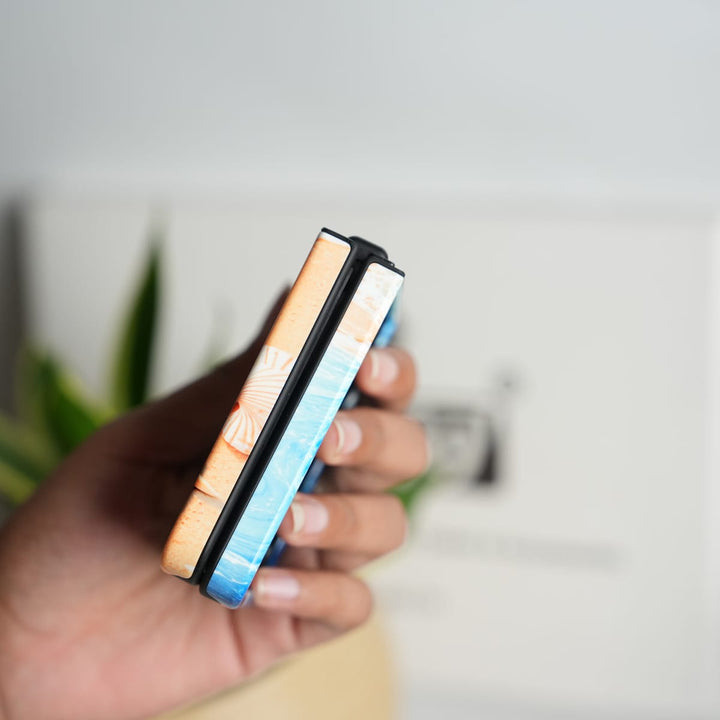 FRATO Leke Dual Layer Samsung Galaxy Z Flip Series Ocean Breeze HD Glossy Double layer Tough Cover