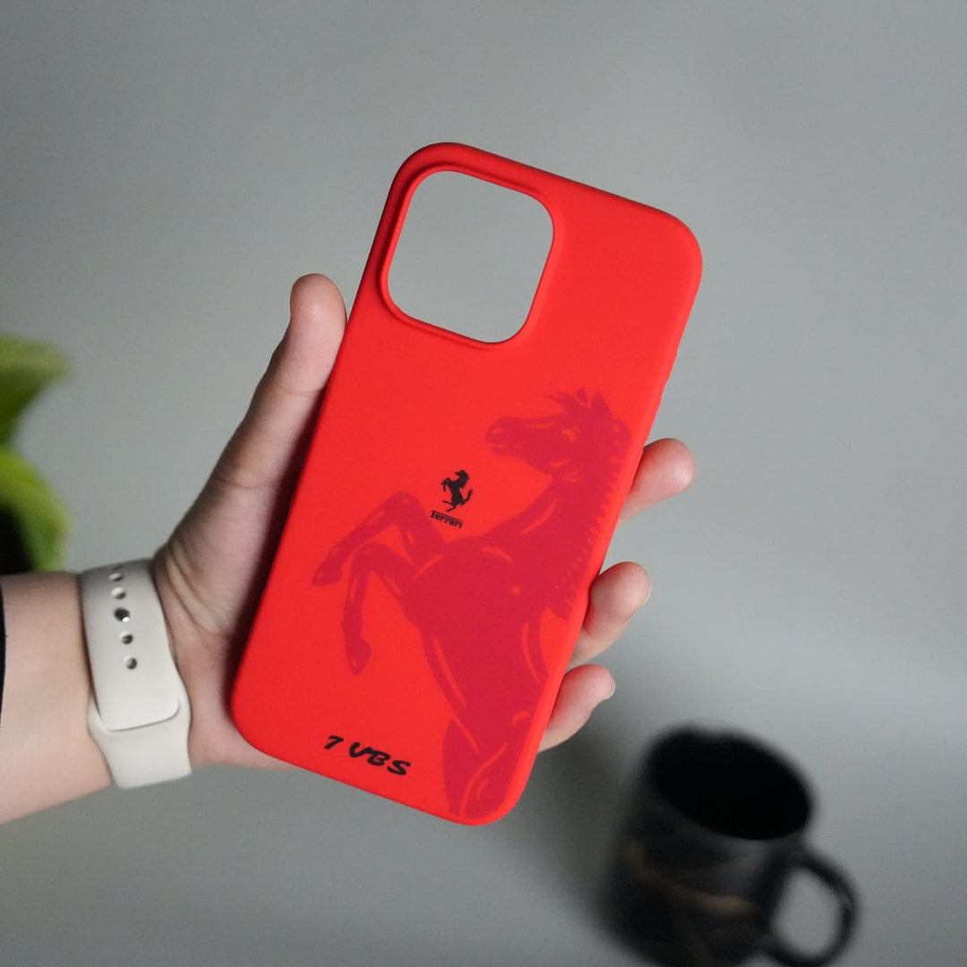 FRATO luxury Case 16 Plus / Red iPhone 16 Series FR V8 Series Design Silicone Protective Case Cover