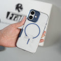iPhone 16 Series Frosted MagSafe Case with Metallic Camera Frame